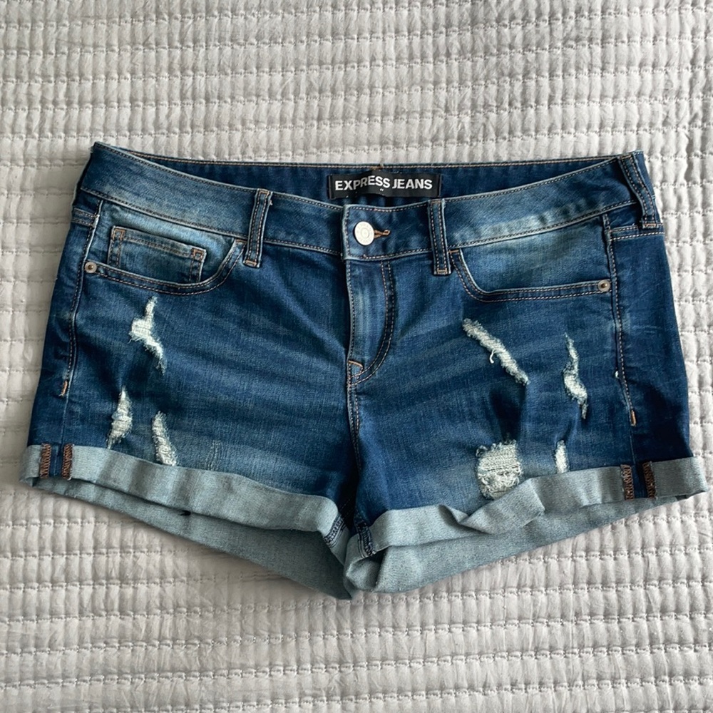Express Distressed Jeans shorts Size 10